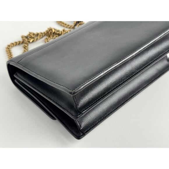 Saint Laurent Sunset Medium Monogram Bag in Black Calfskin B-9 - Picture 9 of 16